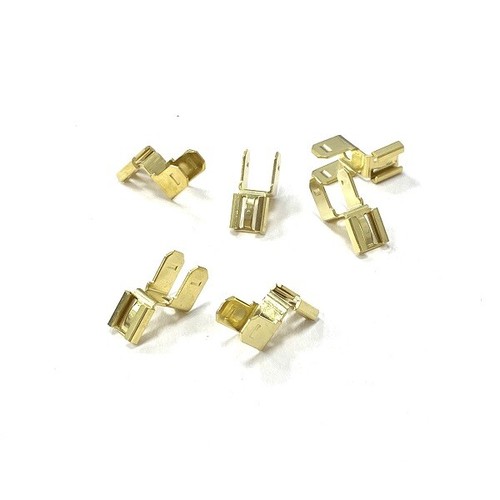 Brass 3mm right - brass, angled