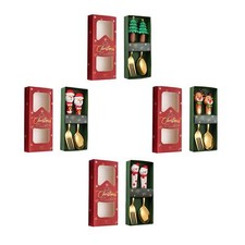 2 Pieces Christmas Spoon and
