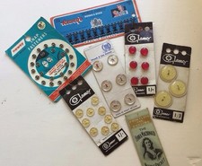 Vintage Buttons, Needles, Press Studs and Hooks &Eyes