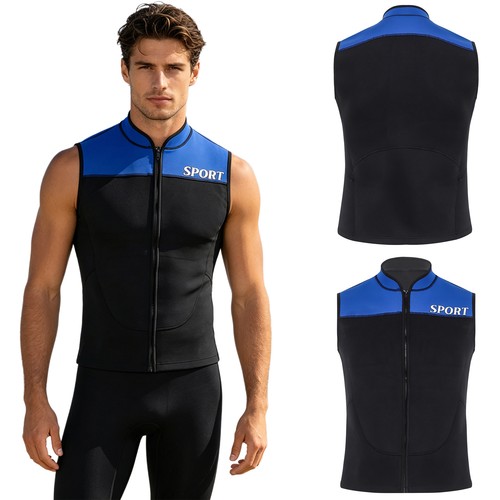 Men swimwear front zipper tops - swimwear,