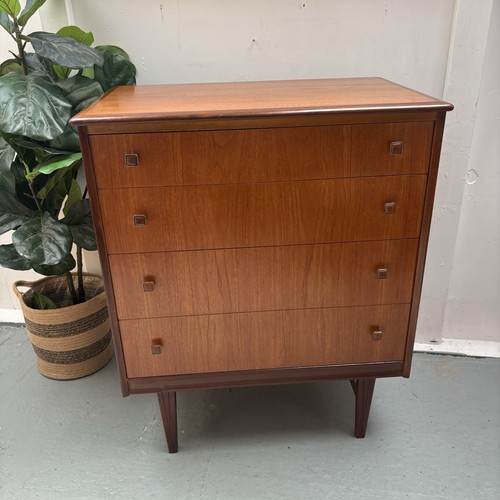 Vintage mcm teak chest four - mcm,