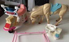 Vintage Barbie Bundle 1989 Arco Vespa Motorbike Scooter & Nibbles Horse