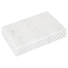 6x White 30cm x 20cm Rectangle