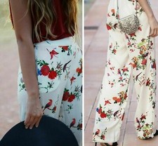 Zara floral print satin - zara,