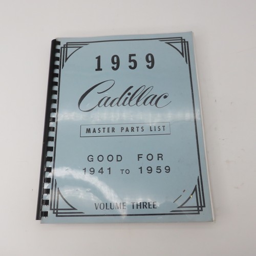 1959 cadillac master parts - 1959,