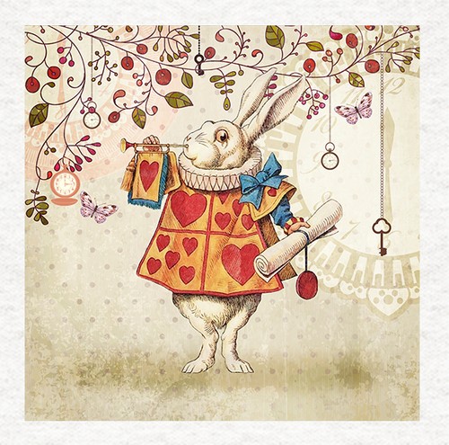 Alice white rabbit trumpet - rabbit,