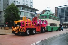 WEST YORKSHIRE ERF TOW BUS/TRUCK 4100 WYPTE LEYLAND OLYMPIAN 5024 6x4 PHOTOGRAPH
