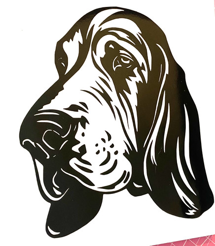 Bassett hound dog - 1x,