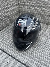 3GO Motor Sport Race Helmet Black / White Large