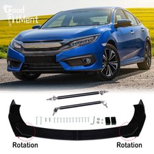 Gloss front bumper lip spoiler - front,
