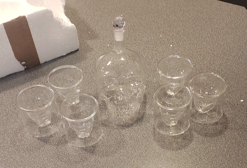 Whiskey decanter glass skull - whiskey,