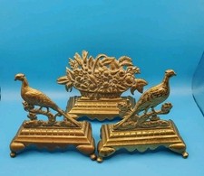 Antique Fire Mantel Brass