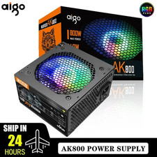 AK PC PSU 500W-1000W Gaming Power Supply ATX 120mm RGB Fan 220V Desktop BTC