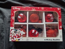 6 MICKEY MOUSE BAUBLES Disney