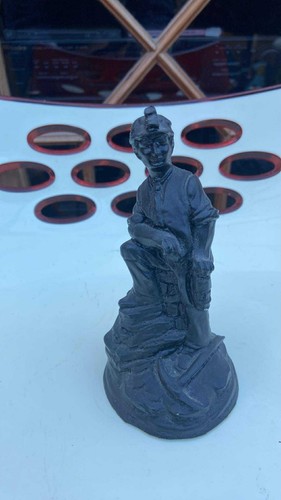 Coal miner figurine - coal,