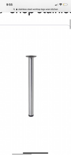 Stainless steel worktop legs - steel,