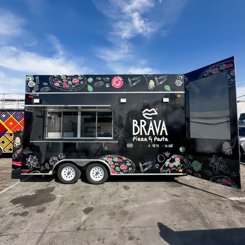 Mobile concession pizza food - pizza,