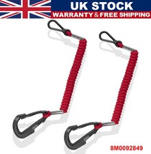 2Pcs Boat Kill Switch Lanyard 8M0092849 for Mercury Mercruiser Outboard Motor