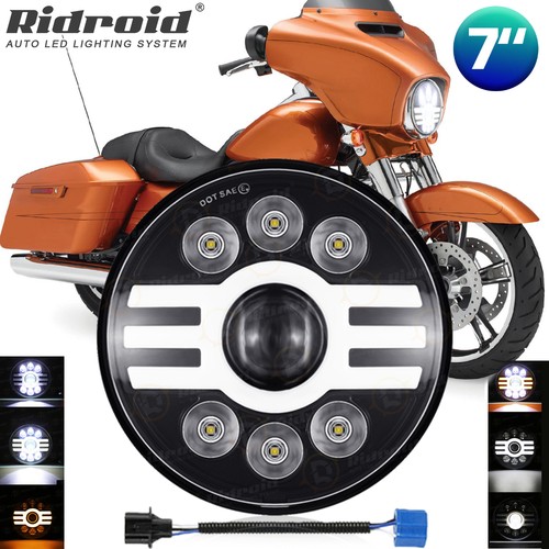 Motorcycle led headlight - 7",