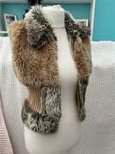 Women’s Brown Tan Faux Fur