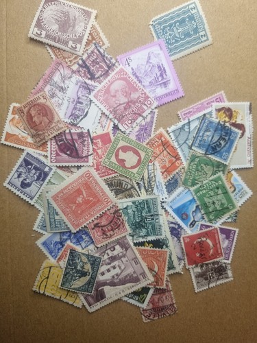 Vintage worldwide postage - worldwide,