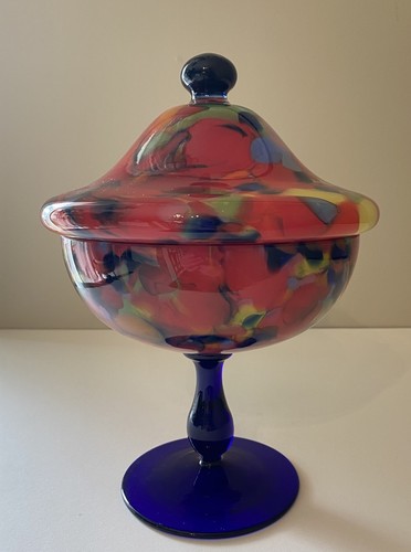 Antique czech art deco spatter - art,