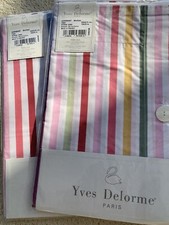 YVES DELORME DORMANT MULTI PERCALE PAIR OF STANDARD PILLOWCASES LUXURY