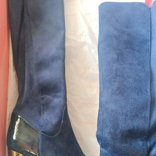 Moda pelle blue - blue, suede