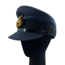 British RAF Dress Cap Womens Blue Officers Royal Air Force XX Small 52cm