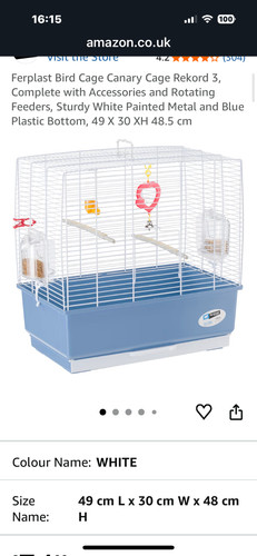 Bird cages for budgies white - cages,