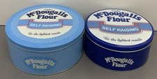 McDougalls Flour Light Self Raising Flour Circular Storage Tins, Advertising