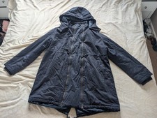 Navy JoJo Manan Bebe Maternity Parka, Size 18.