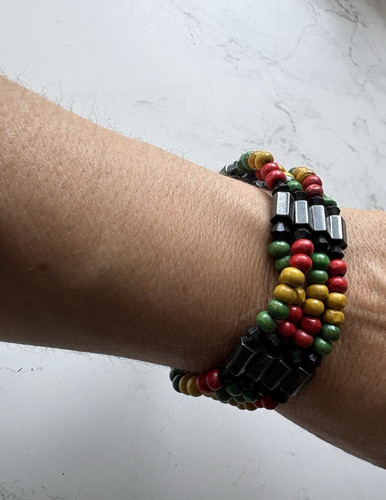 Reggae rasta wooden bead in - bead, 2
