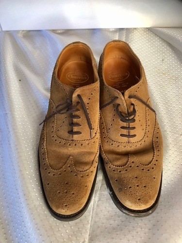 Churches mens suede brogue - churches,