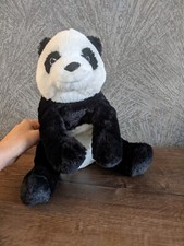 Ikea Panda Kramig Plush Stuffed Animal 12" Lovey Toy Wildlife Plushie Super Soft