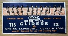 Vintage Taut hook-type gliders for Spring expanding curtain rods
