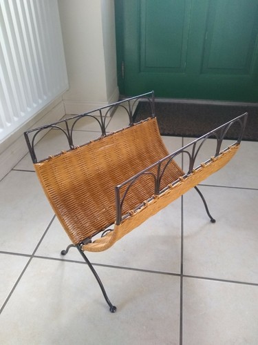 Vintage folding woven wicker - vintage,