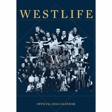 Westlife A3 Calendar 2026 - Entertainment - Month To View