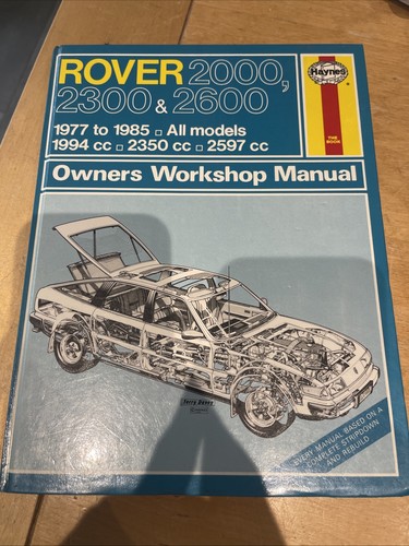 Haynes rover sd1 2000 2300 - rover,
