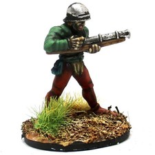 Medieval Handgunner Loading 28mm Metal Unpainted