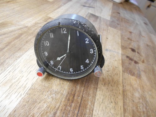 Military soviet cockpit clock - cockpit,