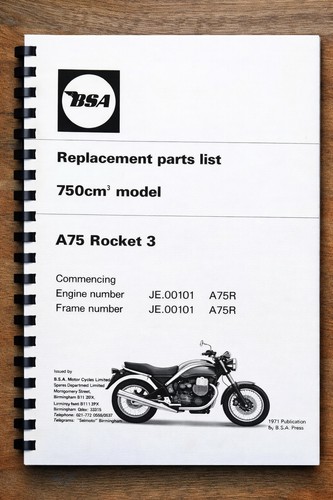 Bsa a75 rocket 1971 750cm - 3,