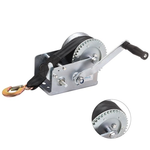 Boat trailer winch - 2500lbs, 2