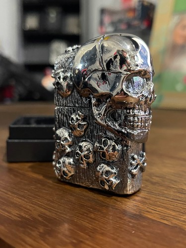 Zippo japanese skulls - 3d,