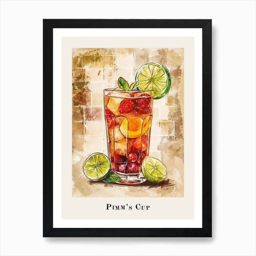 Pimm cup tile poster - tile, 5