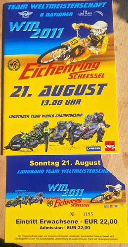 Speedway programme ticket - speedway, +