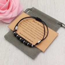 Handmade Natural Adjustable 6mm Crystal Healing Chakra Gemstone Bead Bracelet.