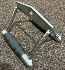 Multi Gym V Handle Attachment Training Grip Bar Double Seated Row Lat Twin Cable