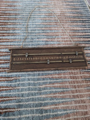 Vintage wooden snooker score - vintage,
