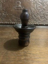 Antique Treen Whistle - C19th Ships Whistle - Lignum Vitae Turned Antique Treen